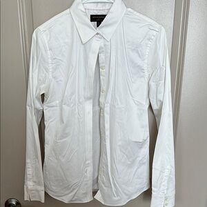 Banana Republic White Button Down Shirt Classic Cotton